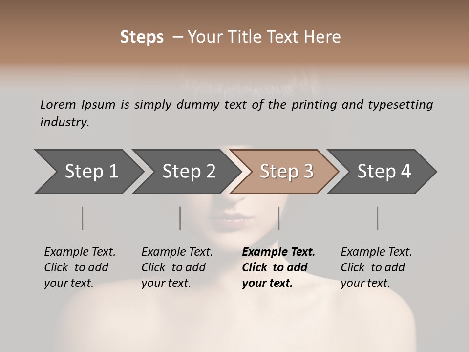 A Woman With A Short Black Hair With Bangs PowerPoint Template