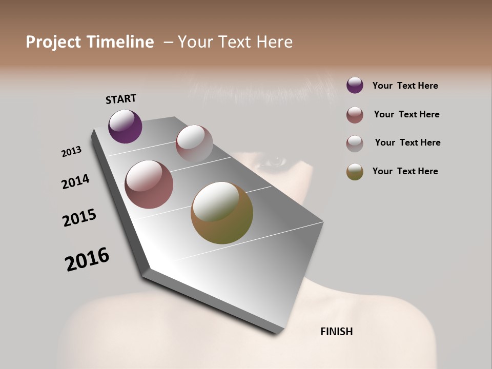 A Woman With A Short Black Hair With Bangs PowerPoint Template