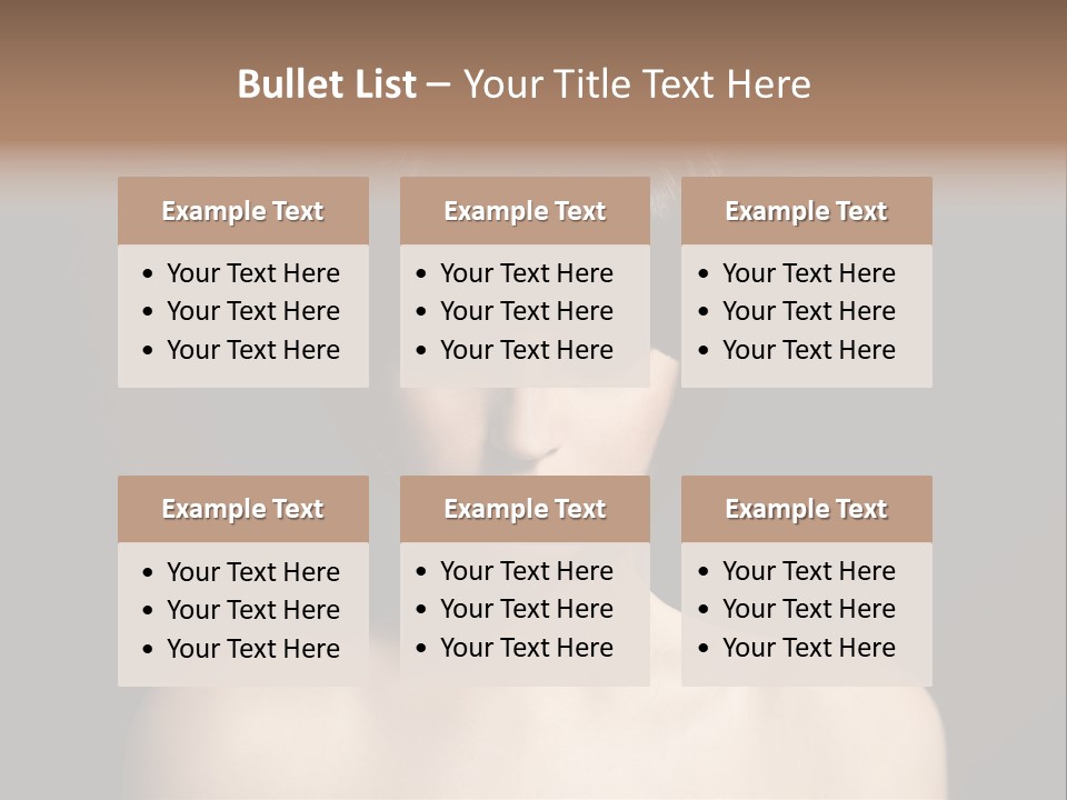 A Woman With A Short Black Hair With Bangs PowerPoint Template