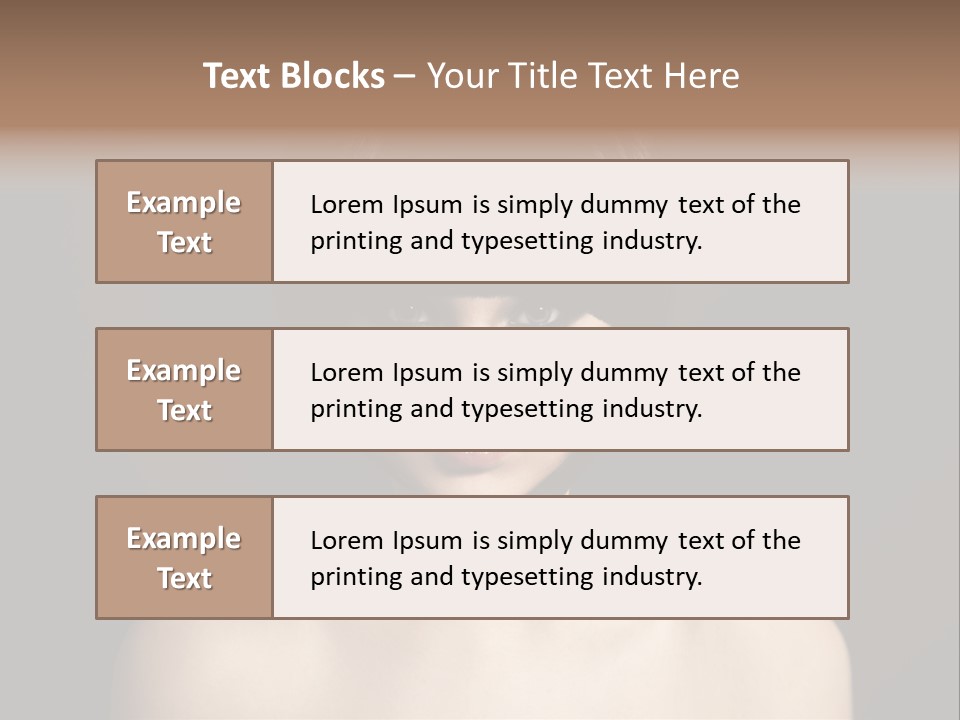 A Woman With A Short Black Hair With Bangs PowerPoint Template