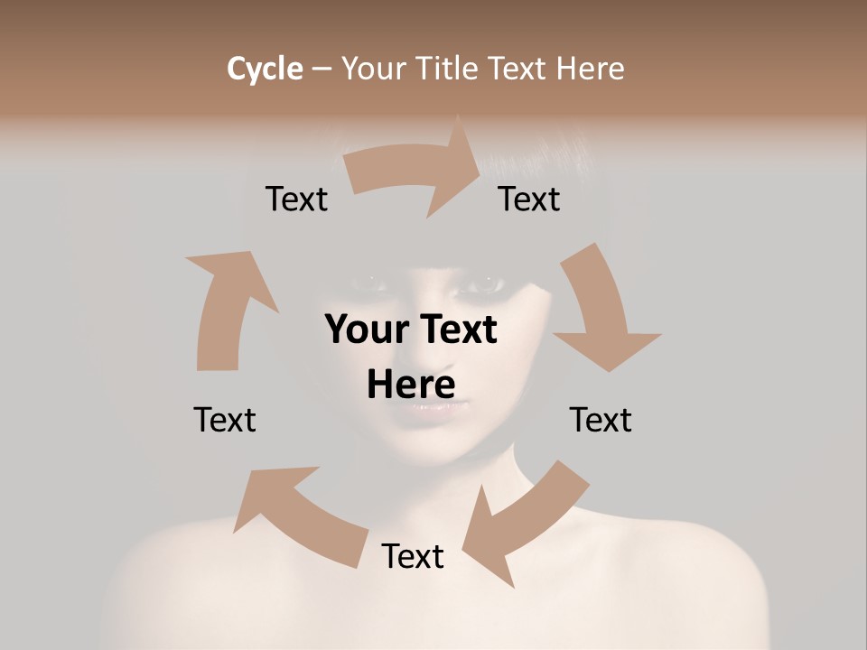 A Woman With A Short Black Hair With Bangs PowerPoint Template