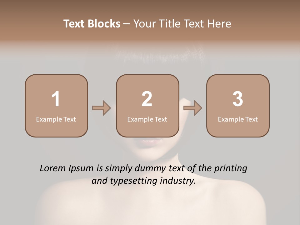 A Woman With A Short Black Hair With Bangs PowerPoint Template