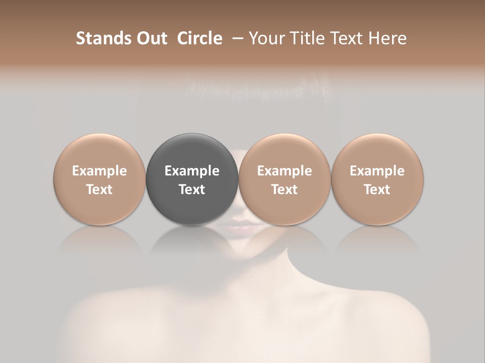 A Woman With A Short Black Hair With Bangs PowerPoint Template