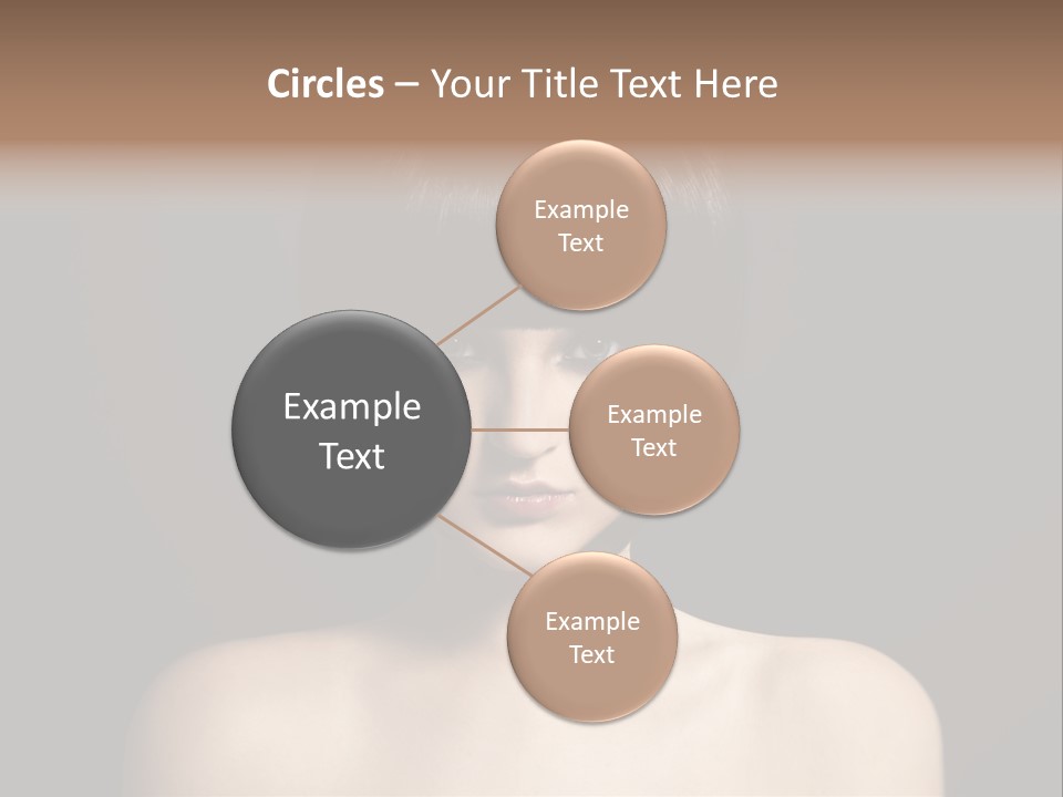 A Woman With A Short Black Hair With Bangs PowerPoint Template