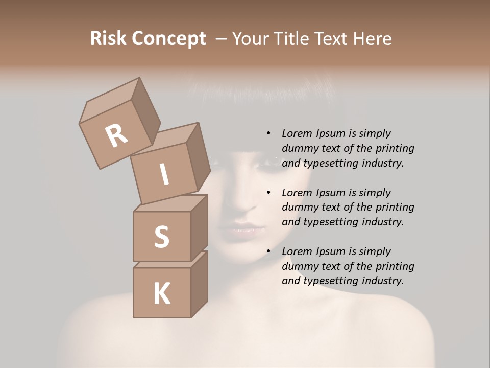 A Woman With A Short Black Hair With Bangs PowerPoint Template