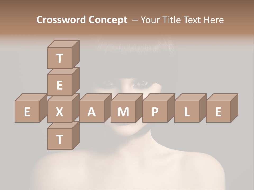 A Woman With A Short Black Hair With Bangs PowerPoint Template