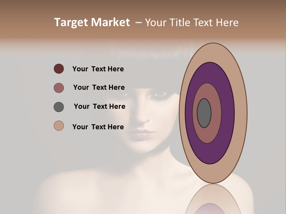 A Woman With A Short Black Hair With Bangs PowerPoint Template