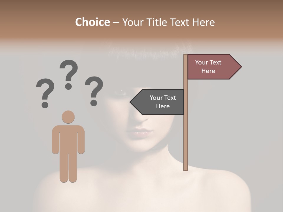 A Woman With A Short Black Hair With Bangs PowerPoint Template