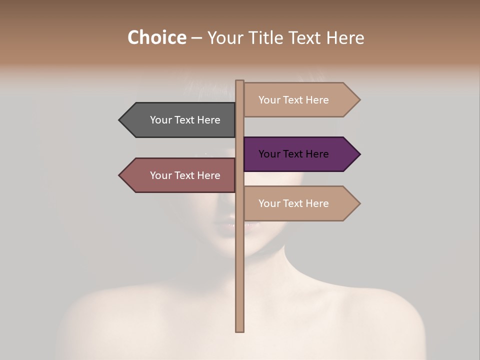 A Woman With A Short Black Hair With Bangs PowerPoint Template