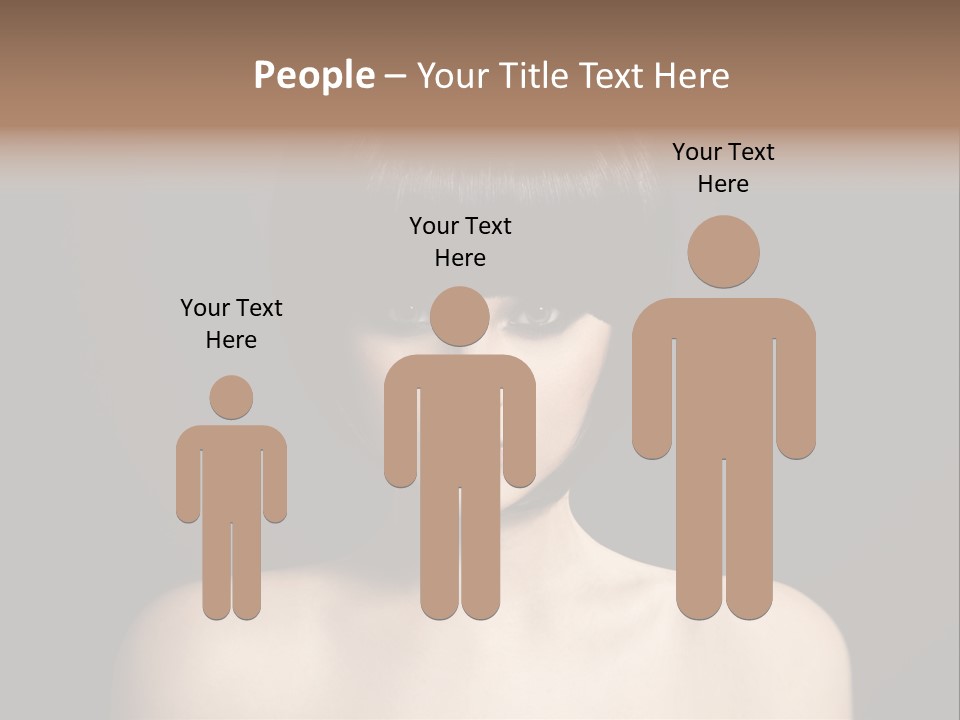 A Woman With A Short Black Hair With Bangs PowerPoint Template