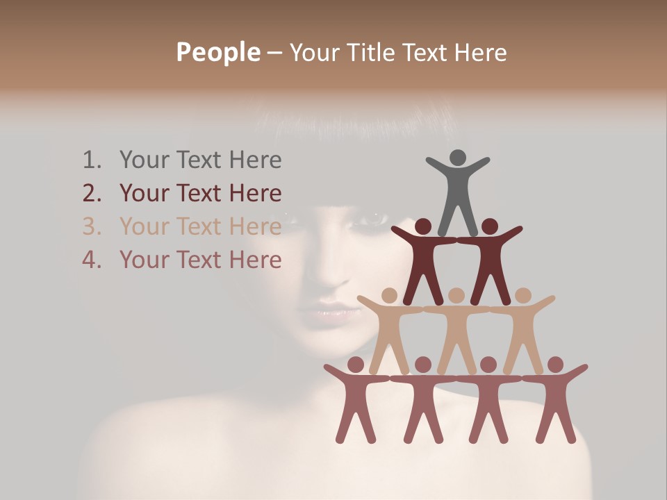 A Woman With A Short Black Hair With Bangs PowerPoint Template