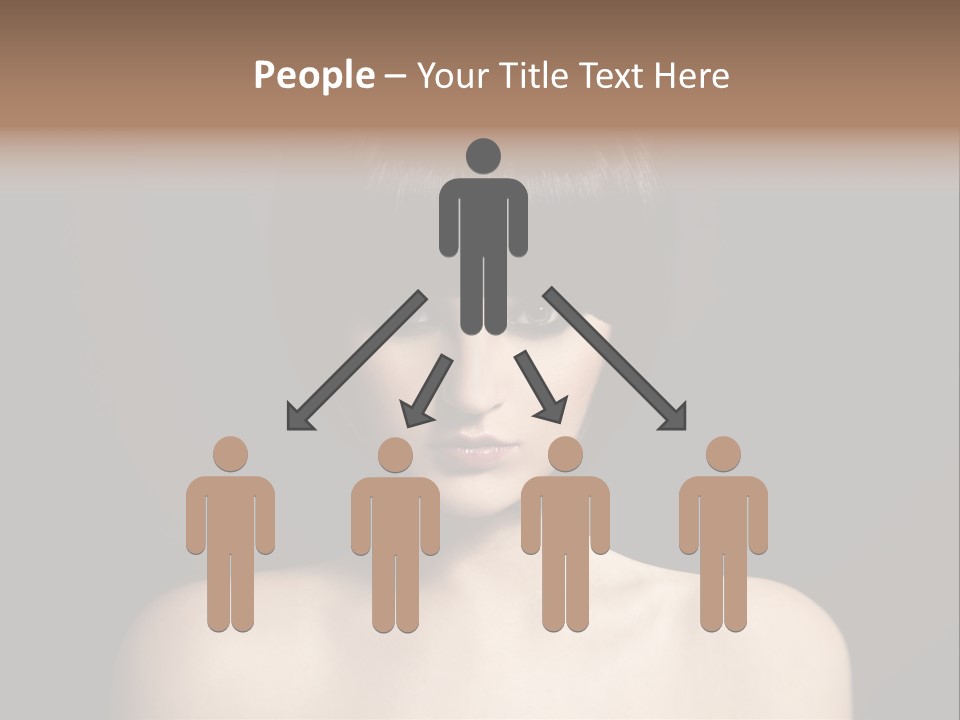 A Woman With A Short Black Hair With Bangs PowerPoint Template