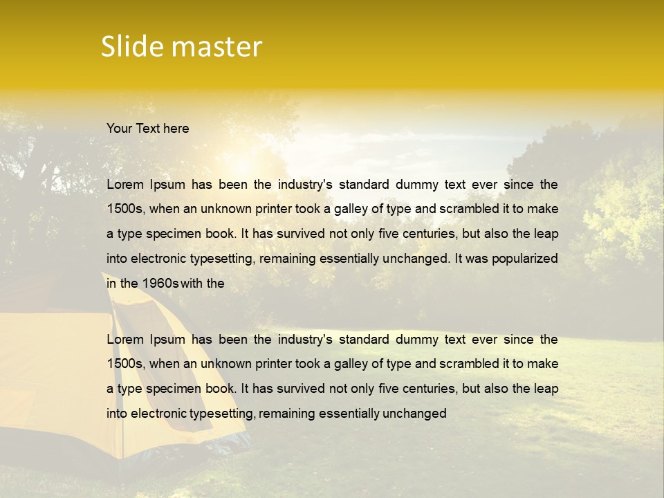 Landscape Beauty Bright PowerPoint Template