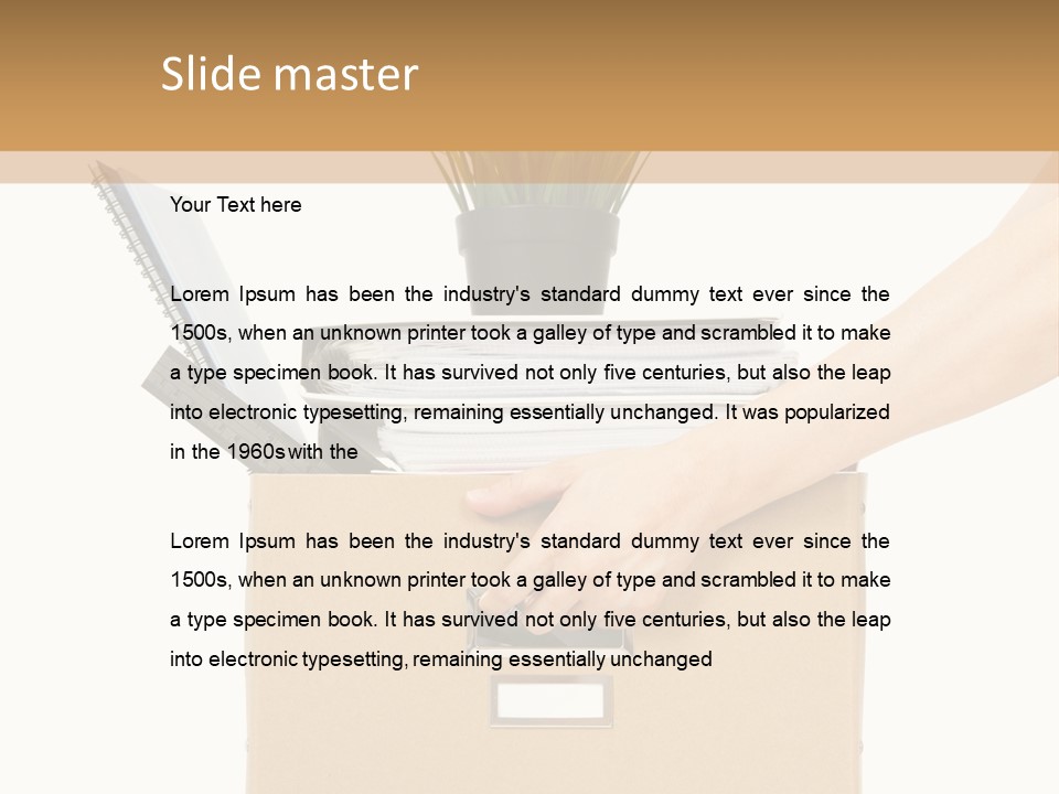 Business Hold Disappointed PowerPoint Template