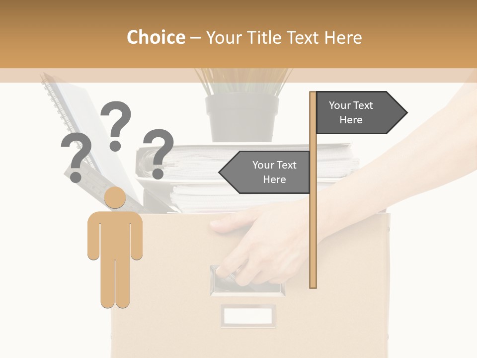 Business Hold Disappointed PowerPoint Template