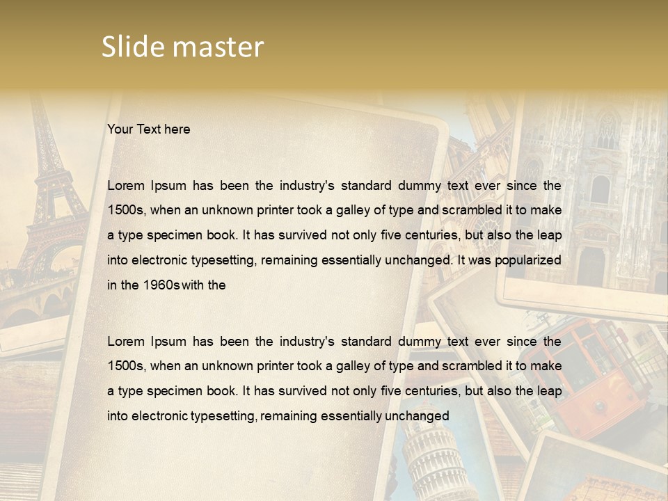 Layouts Rome Scrap PowerPoint Template