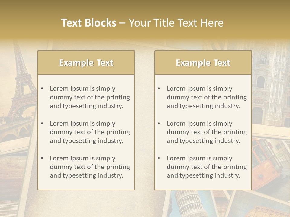 Layouts Rome Scrap PowerPoint Template