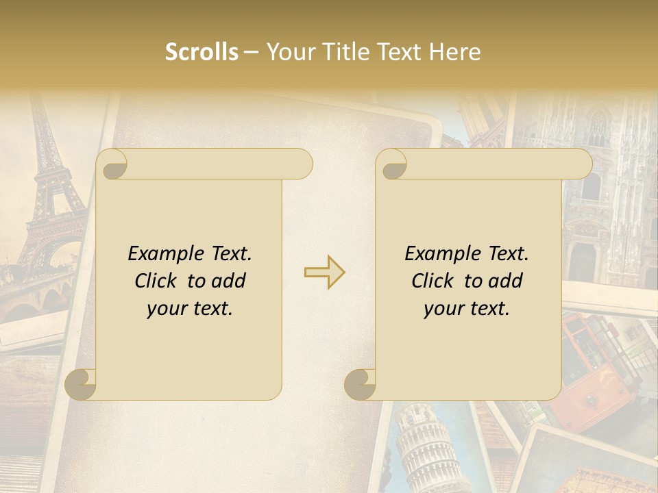 Layouts Rome Scrap PowerPoint Template