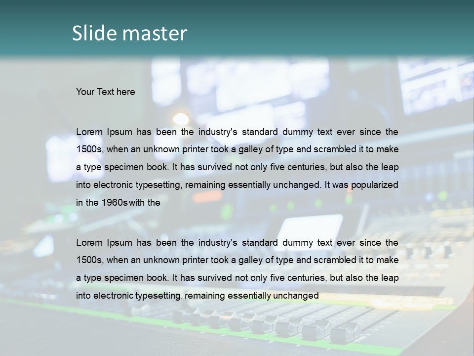 Expertise Musician Line PowerPoint Template