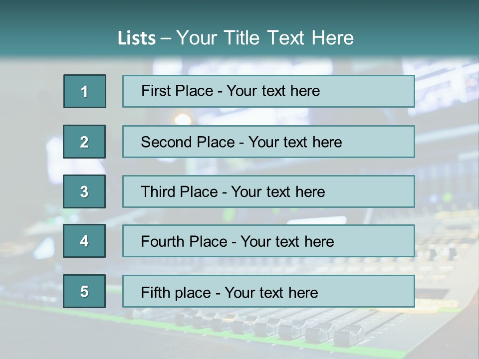 Expertise Musician Line PowerPoint Template