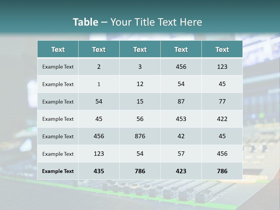Expertise Musician Line PowerPoint Template