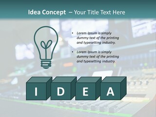 Expertise Musician Line PowerPoint Template