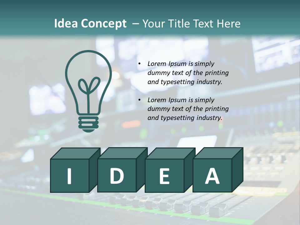 Expertise Musician Line PowerPoint Template