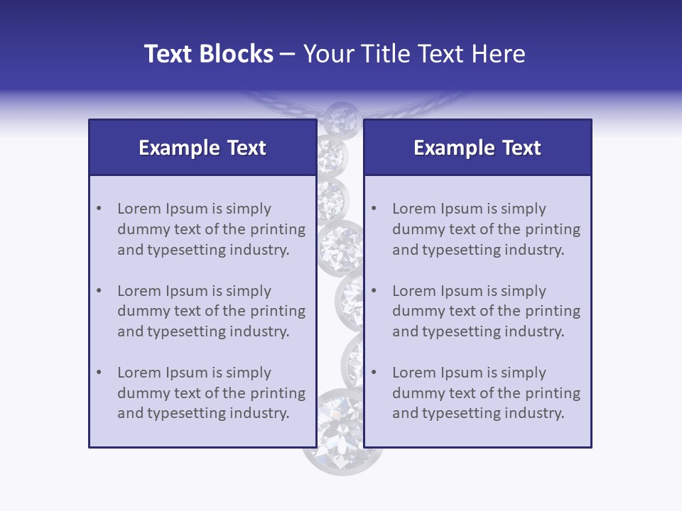 Bead Neck Stone PowerPoint Template