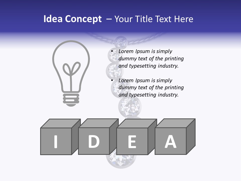 Bead Neck Stone PowerPoint Template