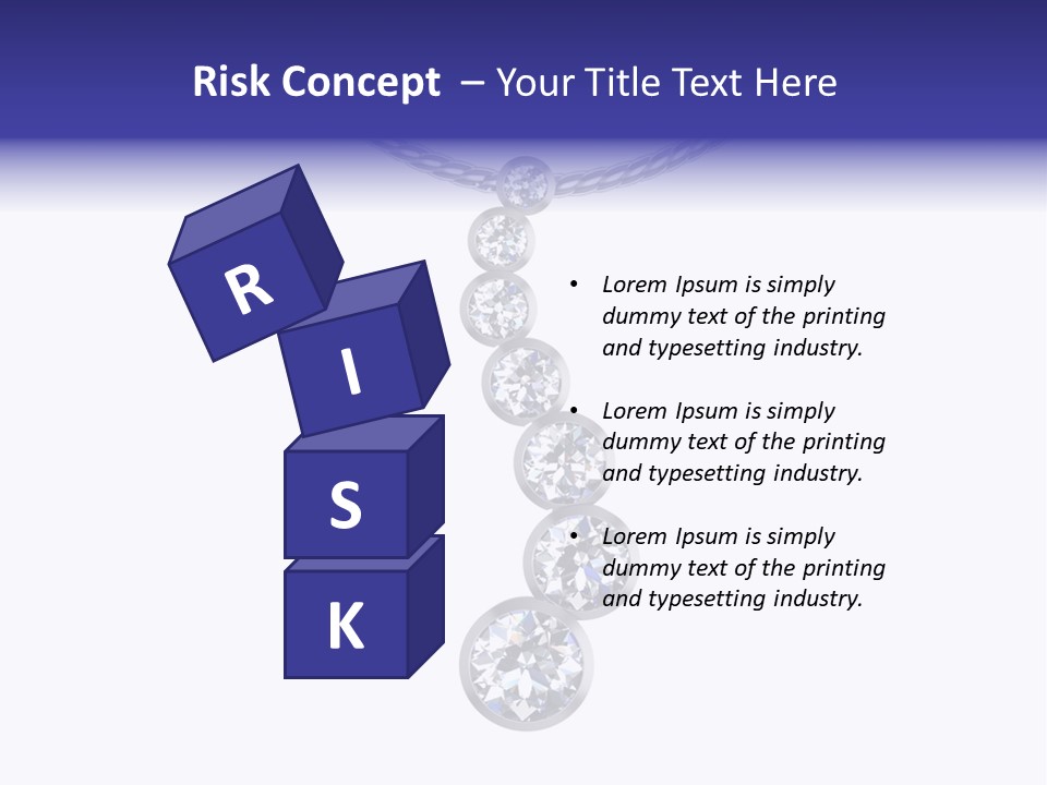 Bead Neck Stone PowerPoint Template