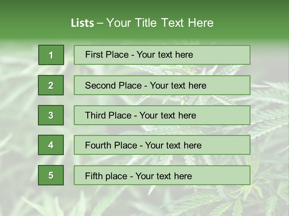 A Plant With Green Leaves Is Shown In This Powerpoint Presentation PowerPoint Template