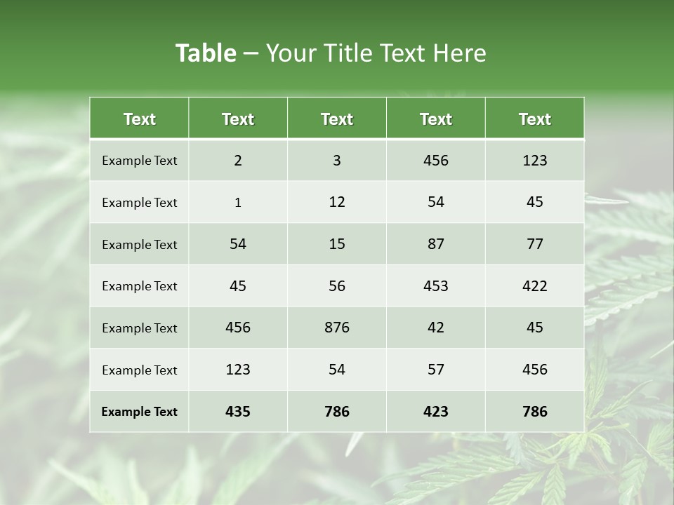A Plant With Green Leaves Is Shown In This Powerpoint Presentation PowerPoint Template