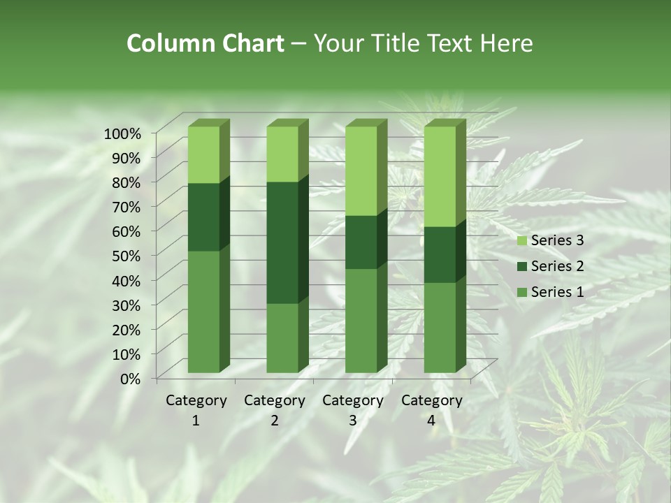 A Plant With Green Leaves Is Shown In This Powerpoint Presentation PowerPoint Template