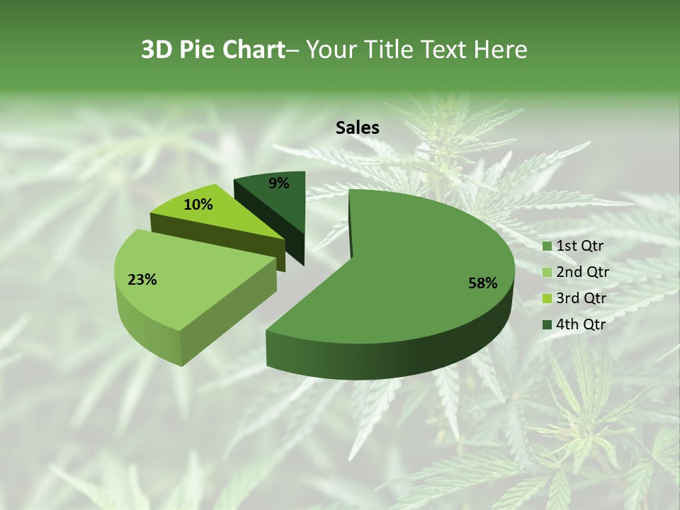A Plant With Green Leaves Is Shown In This Powerpoint Presentation PowerPoint Template