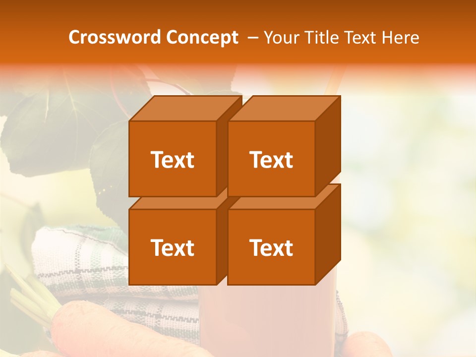 Orange Organic Root PowerPoint Template