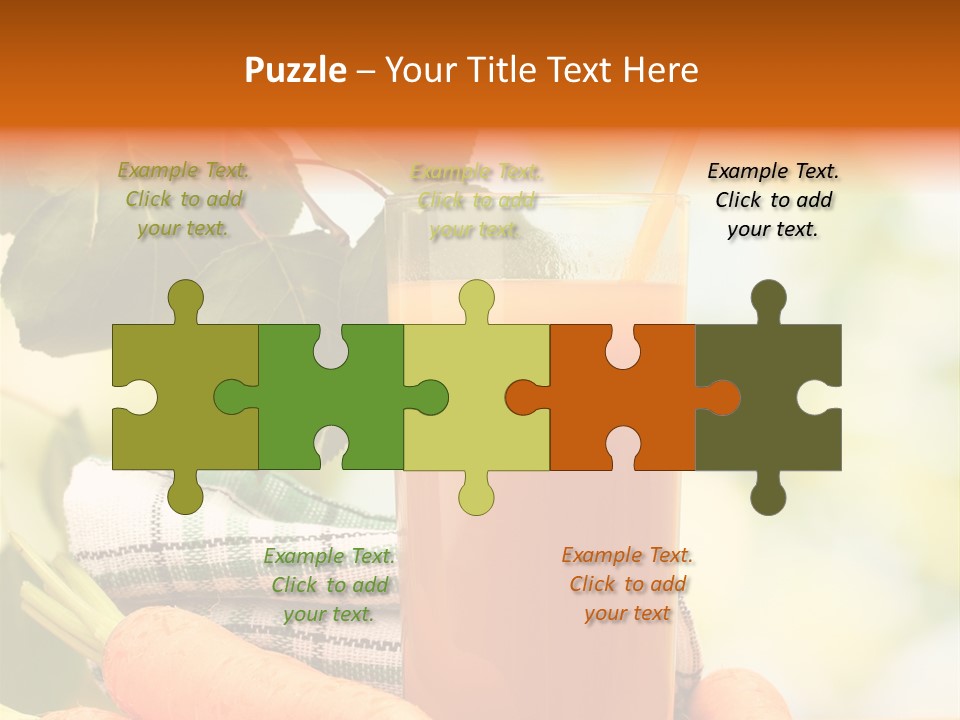 Orange Organic Root PowerPoint Template
