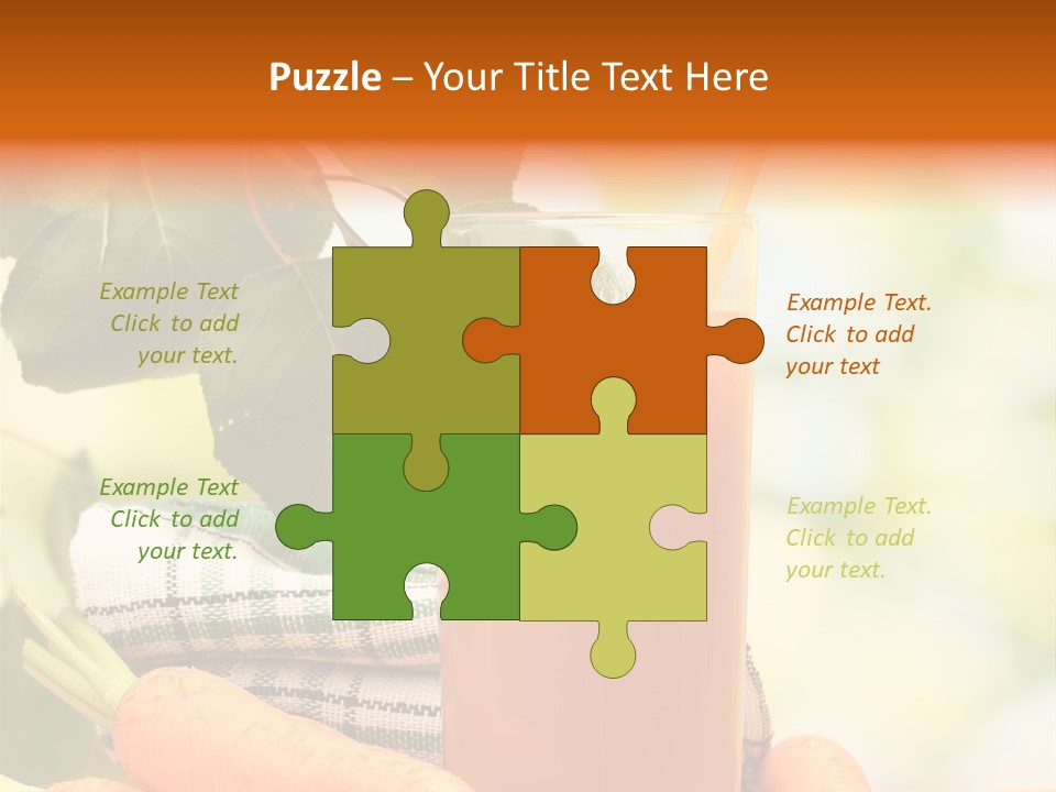 Orange Organic Root PowerPoint Template