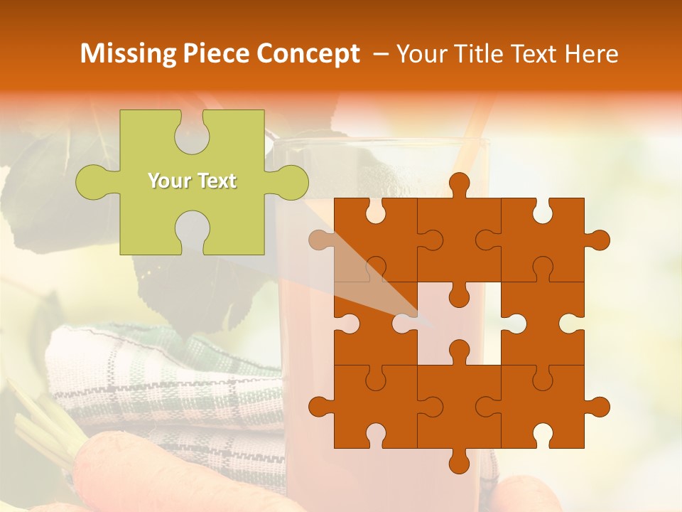 Orange Organic Root PowerPoint Template