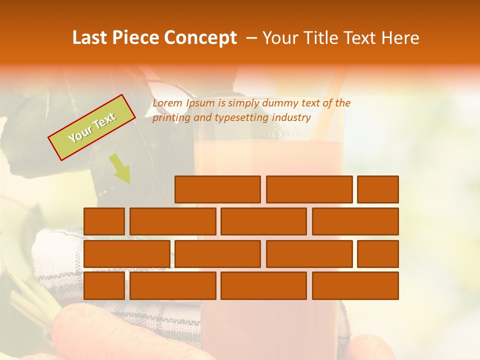 Orange Organic Root PowerPoint Template