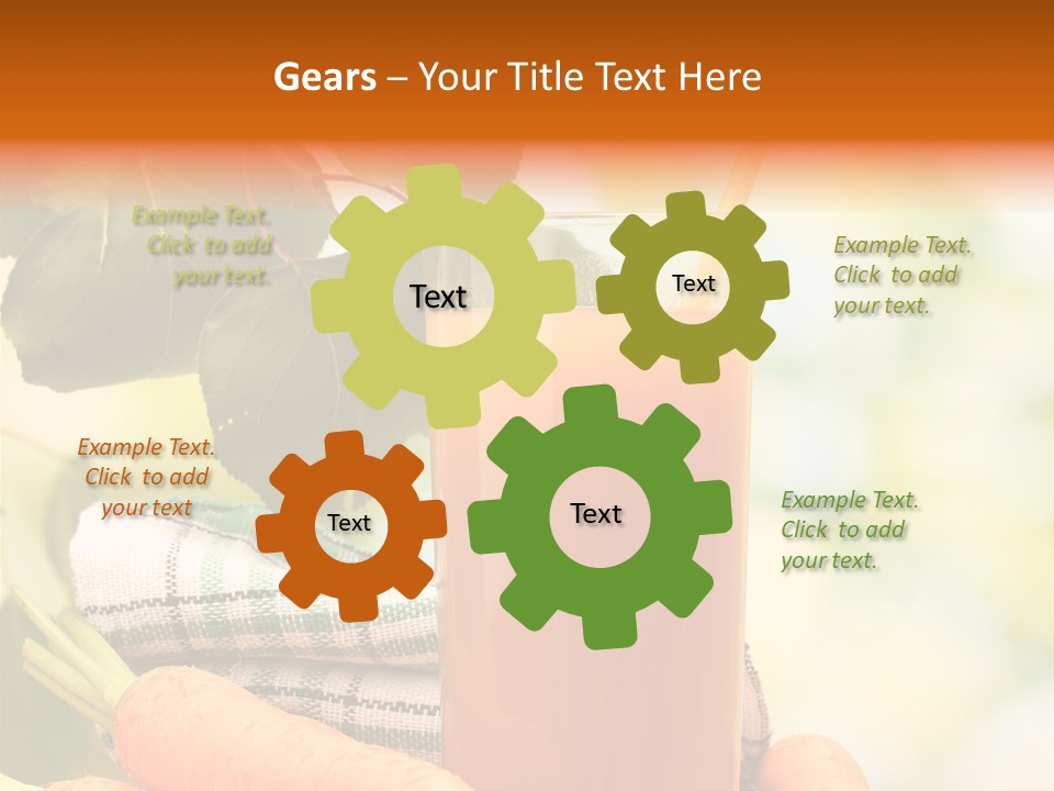 Orange Organic Root PowerPoint Template