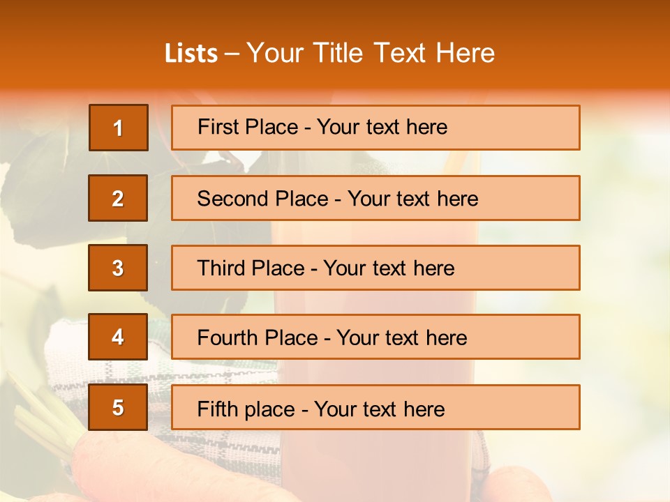 Orange Organic Root PowerPoint Template