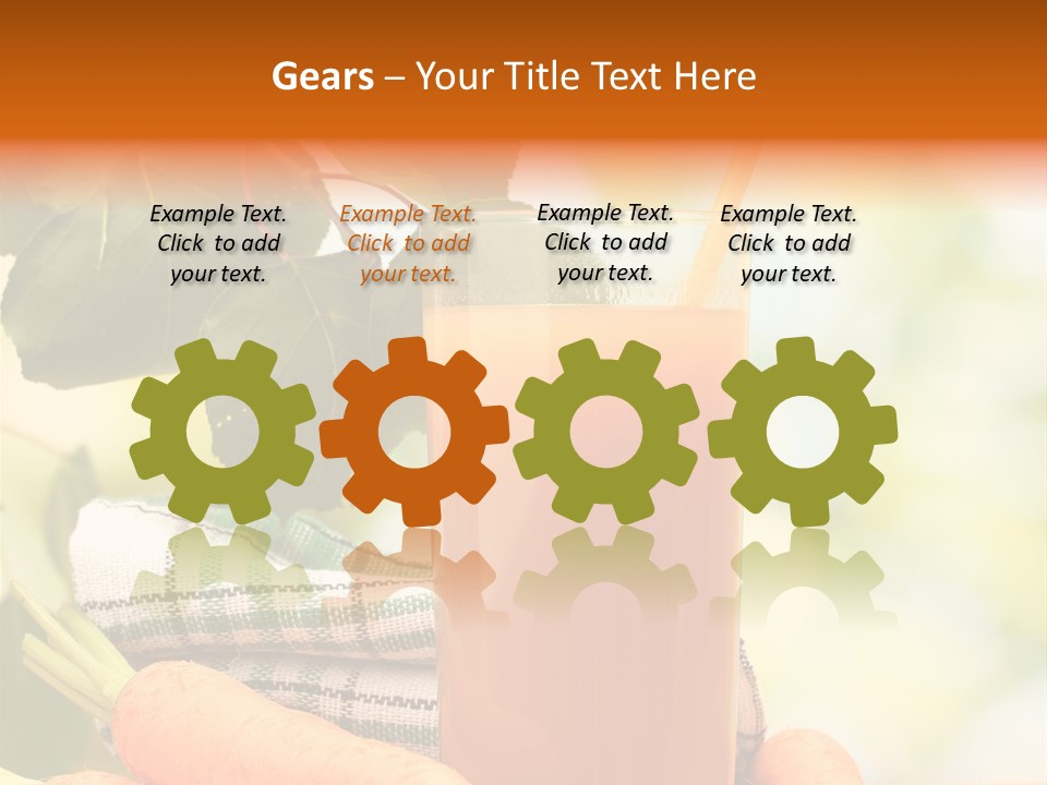 Orange Organic Root PowerPoint Template