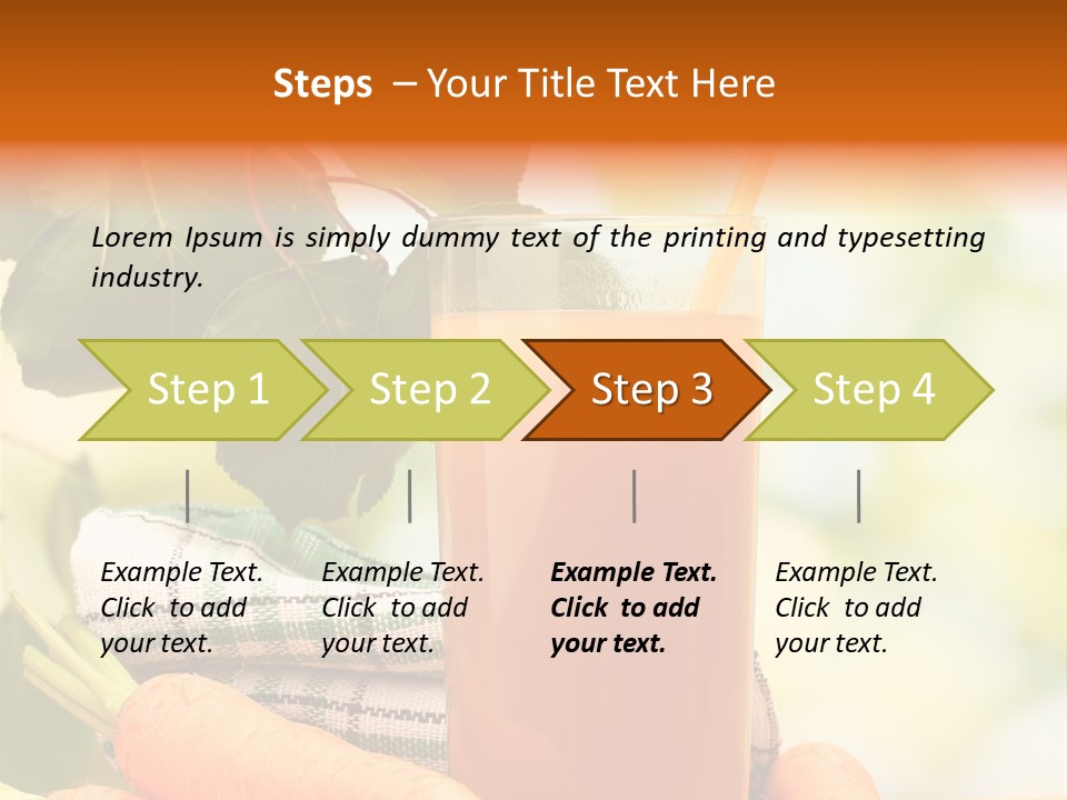 Orange Organic Root PowerPoint Template
