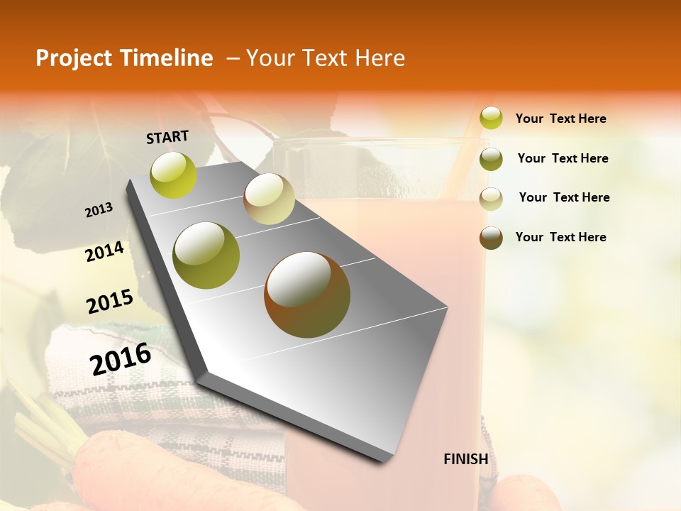 Orange Organic Root PowerPoint Template