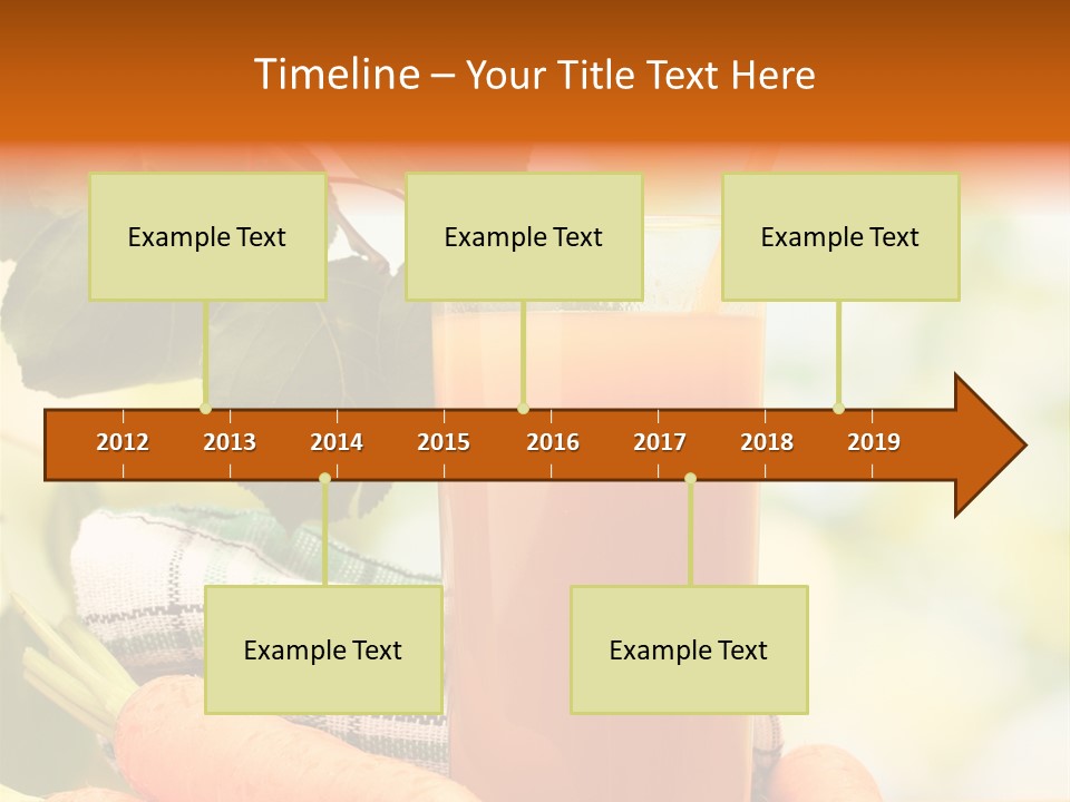 Orange Organic Root PowerPoint Template