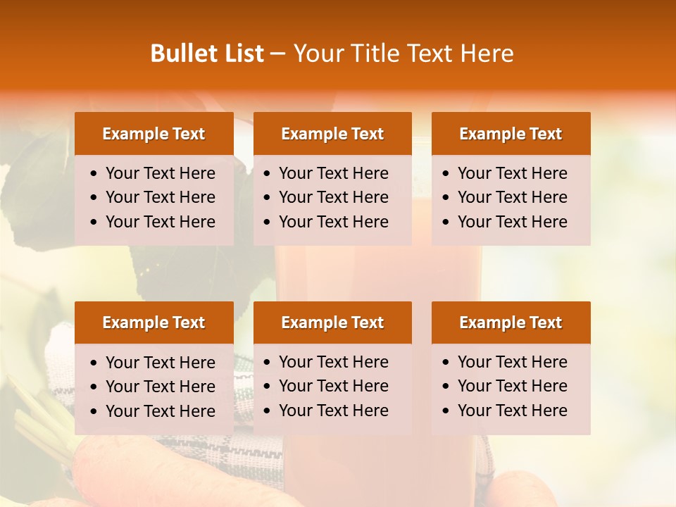 Orange Organic Root PowerPoint Template