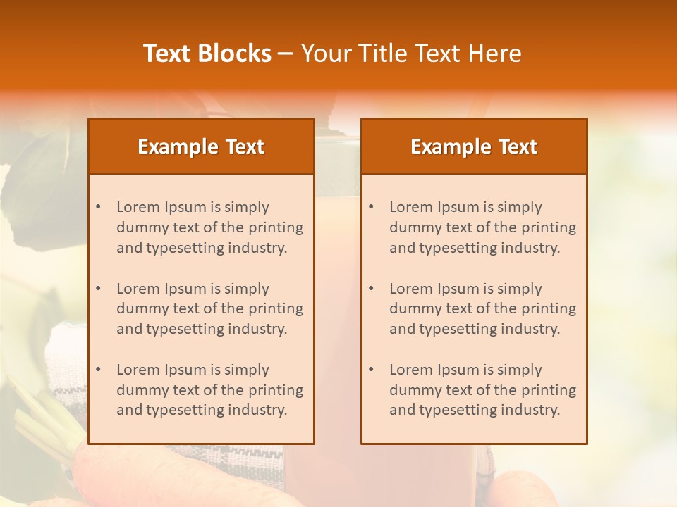Orange Organic Root PowerPoint Template