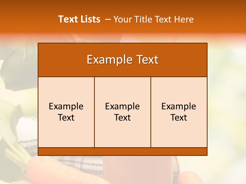 Orange Organic Root PowerPoint Template