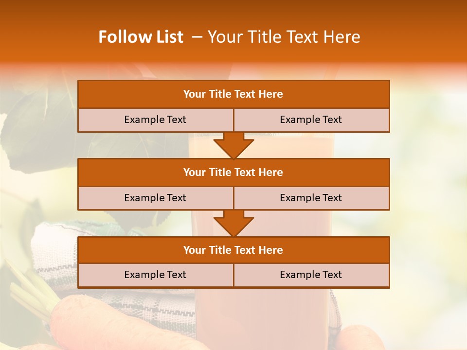 Orange Organic Root PowerPoint Template
