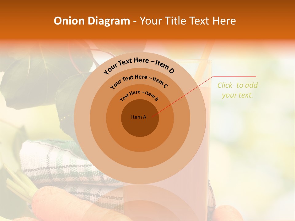 Orange Organic Root PowerPoint Template